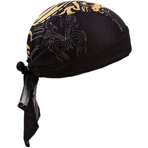 Sweat Wicking Skull Cap Beanie Dew Rag Head Wrap Cooling Cycling Running Hat